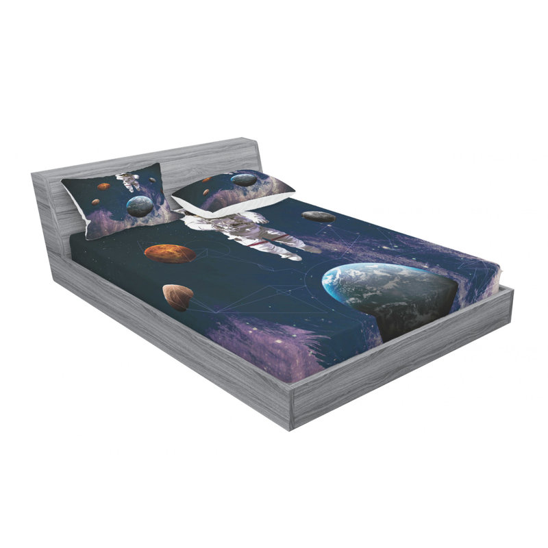Microfiber Sheet Set, Queen Sheet Set with Fitted Sheet