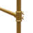 Freestanding Metal Clothes Rack 2 Tier Iron Retro Gold Portable Garment Rack