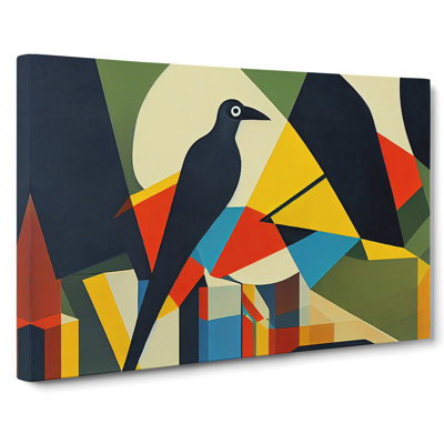 Idyllic Abstract Bird - Wrapped Canvas