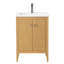 Ensemble de meuble-lavabo sur pied lavabo simple 24 po avec plateau en céramique blanche-105208963-105208968-119711649