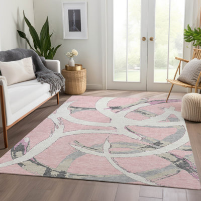 Premium Machine Washable Magaw AMF1022 Circles Rug