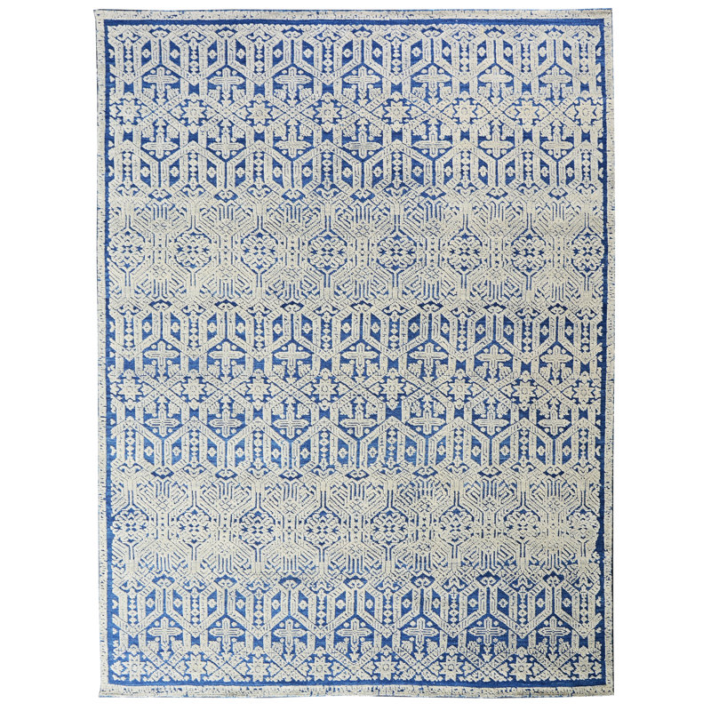 Wool Moroccan Area Rug, Rectangle 9' x 12'
