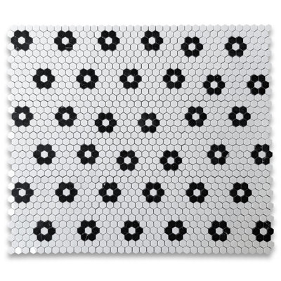 10" x 11" Marble Mosaic Wall & Floor Tile