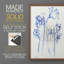 Inky Daffodils I - reproduction encadrée de qualité supérieure - prête à être accrochée - aucun clou requis - aucun clou requis-31874811-31874788