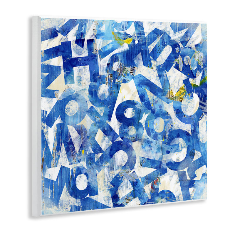"Blue Typographie Collage" par Laura Gibson