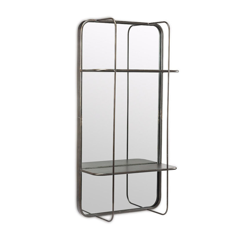Miroir d'appoint avec tablettes