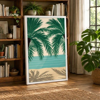 Waterfront Tropical - Wrapped Canvas