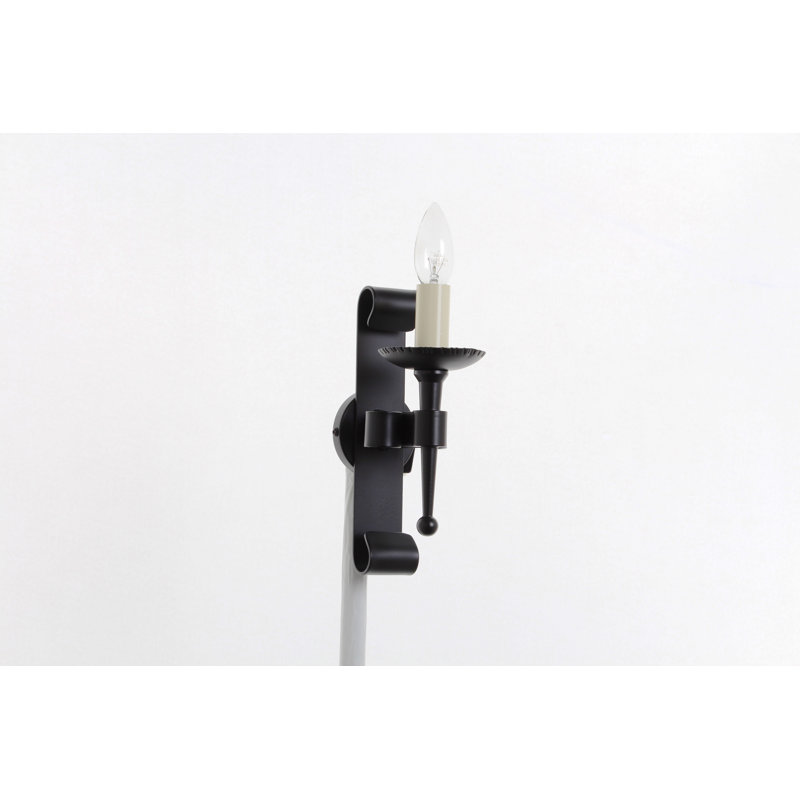 Grand View Estates Candle Wall Light, Matte Dark