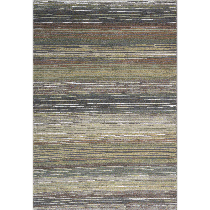Addia Rectangle Striped Berber Area Rug, Rectangle 160 x 230cm