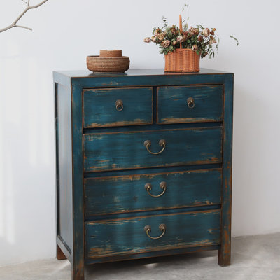 Armoire de rangement rétro patinée