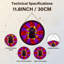 Panneau de vitrail 12 "H Vampire Radiance