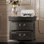 Table de chevet en bois classique, 2 tiroirs de rangement, L 22 po, bois massif-649807980