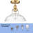 Glass Semi Flush Mount