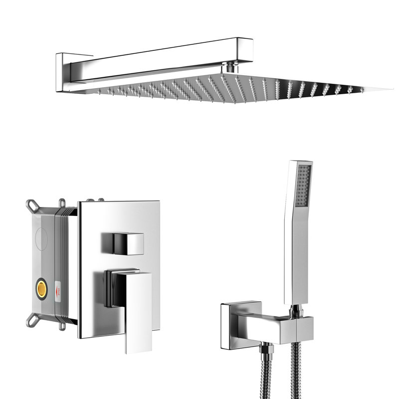Douche double - avec valve et douchette pour une tête agréable et sécuritaire - Option équilibrée
