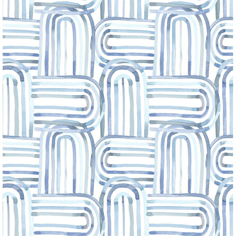 Papier peint Lolly Arches, Bleu
