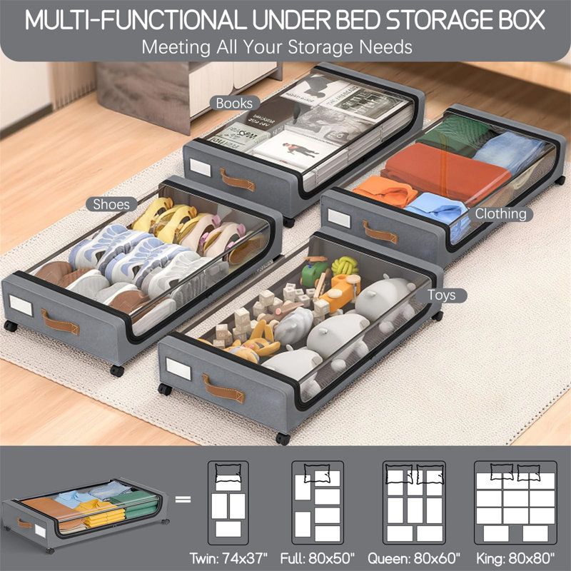 Rebrilliant Fabric Underbed Storage