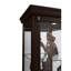 Locking Slide Door 5 Shelf Curio Cabinet in Deep Cherry Brown