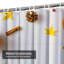 Rideau de douche imperméable doré, rideaux de douche pour la salle de bain avec 12 crochets-130011997