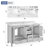 Brion 60 " W Freestanding Standard Free Standing 2 Double Vanity Bathroom Vanity With Carrara Marble Top