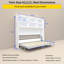 Lit horizontal moderne avec tablette - simple pour optimiser l'espace