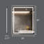 Harana Front and Back Lighting Dimmable Anti-Fog Bathroom/Vanity Mirror with Tempered Glass-2069379525