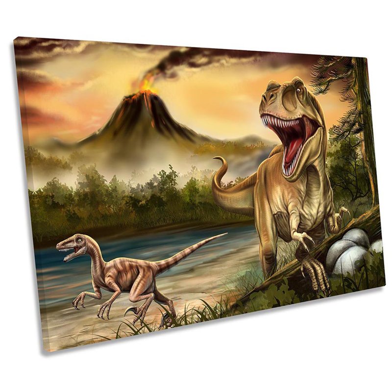 Dinosaur T Rex Tyrannosaurus - Wrapped Canvas Print, 50.8cm H x 76.2cm W x 2cm D