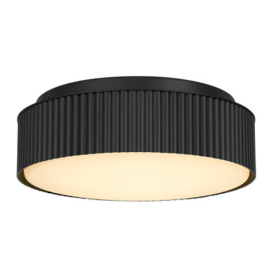 Plafonnier encastré 9 po à DEL noir
