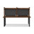 Nut-brown Rectangular Solid Wood+Iron desk-1262718931