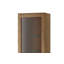 Stina Manufactured + Solid Oak Wood 1-Door Display Cabinet