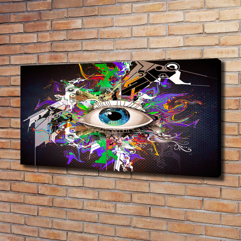 Abstract Eye - Wrapped Canvas Print