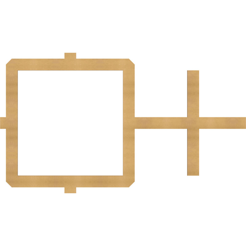 Panneaux muraux Carlisle, Qualité de peinture (bois), H 7 3/8 po x l 12 7/8 po x P 3/8 po