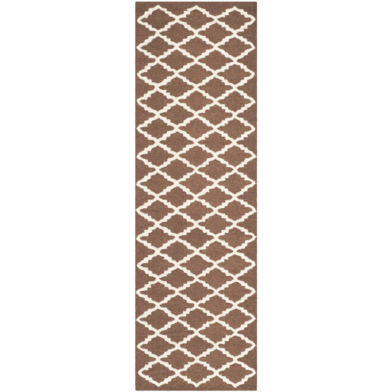 Cannen Hand Tufted Wool Geometric Rug, Runner 2'6" x 8'