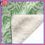 Couvertures vertes à motif damassé-128733016