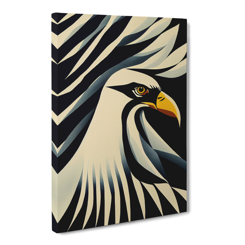 Louisville Eagle Minimalism - Wrapped Canvas Print, Canvas, 50cm H x 35cm W x 3cm D