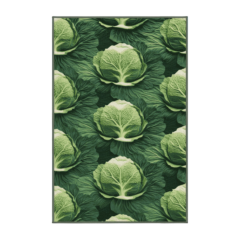 Tapis lavable choux Savoy, Rectangulaire 7 pi x 10 pi