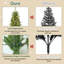 Arbre de Noël mince avec épinette pré-éclairé-112575476