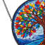 Attrape-soleil en vitrail Arbre de Vie de 20 cm, décoration à suspendre à la fenêtre