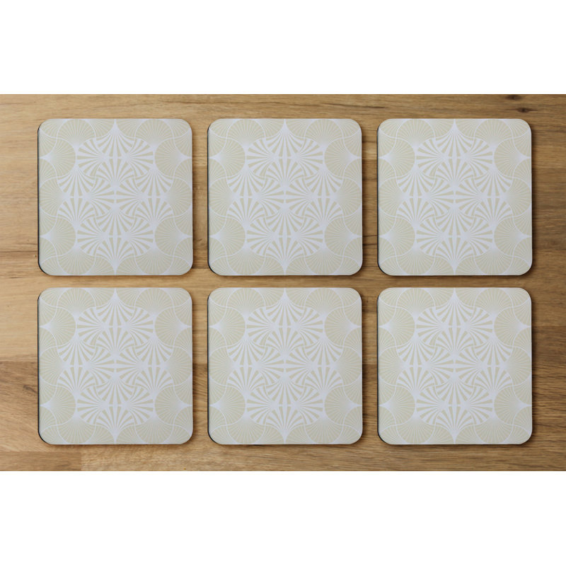 Square 6 Piece Coaster Set