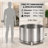 TATAANTY 28 Inch Smokeless Fire Pit , Stainless Steel Outdoor Wood Burning Fireplace with Grill Rack, Stand, Backyard, Camping, Bonfire & BBQ, Sliver-129184084