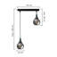 Olin - Light Clear Black Kitchen Island Pendant-91196479-91196473-91196474