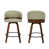 Vintage Taupe  Grey Seat/Walnut Frame