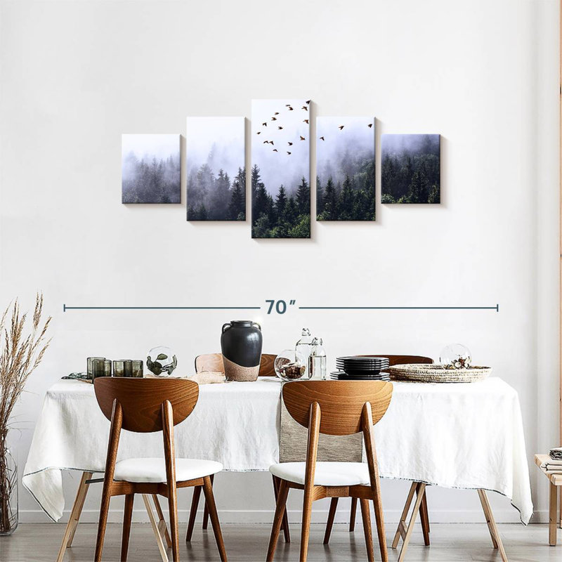 'Calming Forestscape, 24" H x 55" W