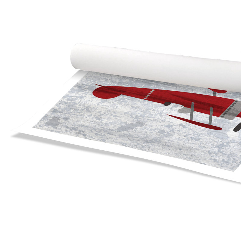 Impression sur papier rouge 2, H 31 po x l 31 po x P 1 po, Papier