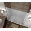 Porte de douche à charnière complètement sans cadre 38 po x 72 po Nautis-17315136