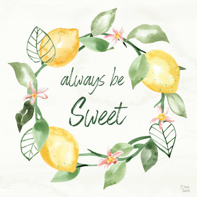 «Citron Traditions VI» par Dina June - reproduction d'art sur toile tendue