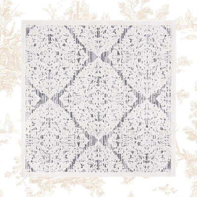 Areena Geometric Ivory/Gray Indoor / Outdoor Area Rug