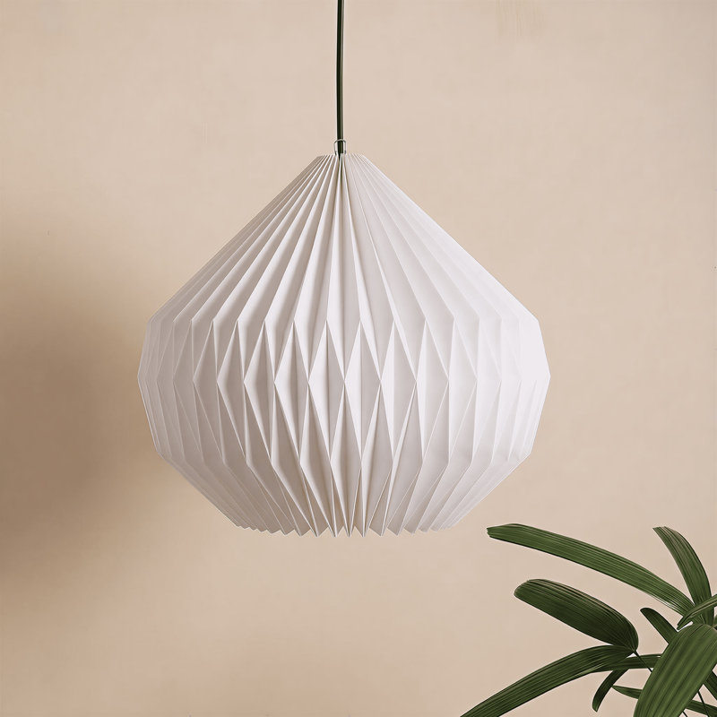 36 cm H Bell Pendant Shade in White