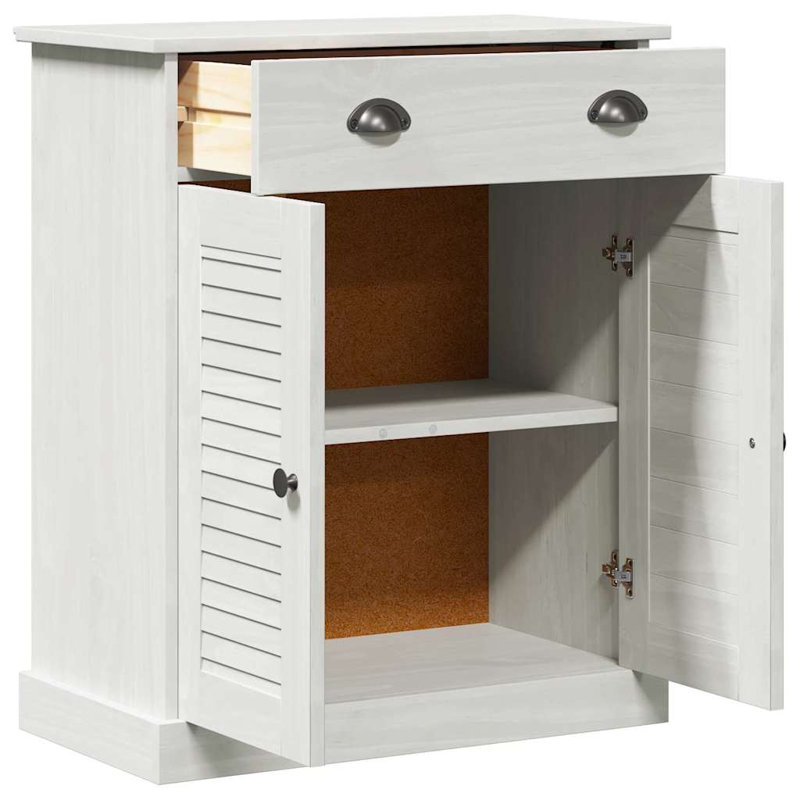  Bathroom Cabinet VIGO 67.5 X 34 X 80 Cm Solid Pine Wood, White