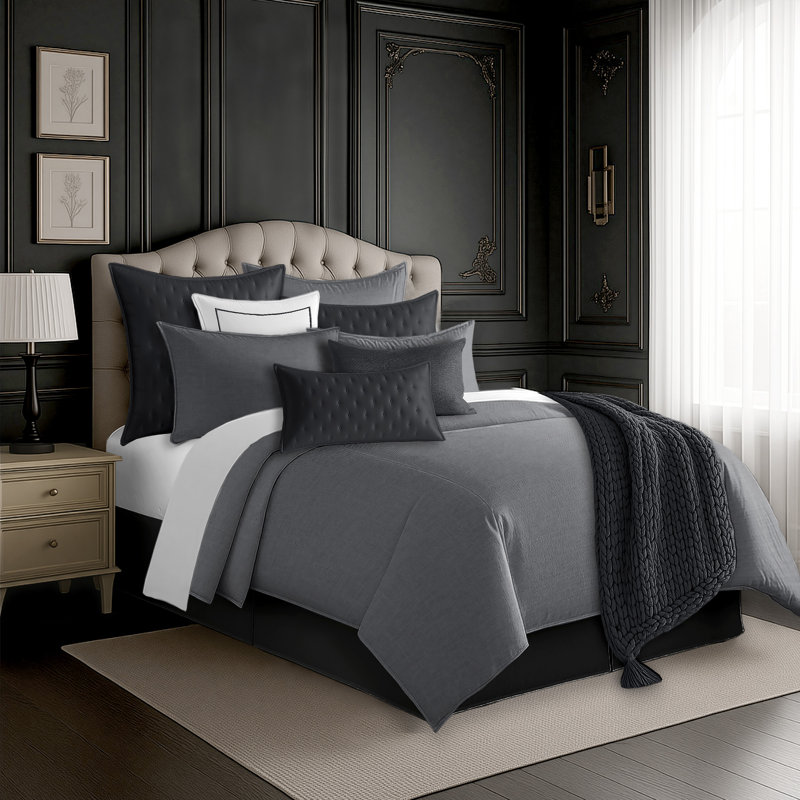 Ensemble de couvre-lit 2 pièces Langley, Couvre-lit pour grand lit + 2 taies décoratives p