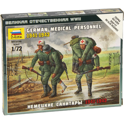 Zvezda Models German Medical Unit Building Kit (1941-43), Scale 1/72